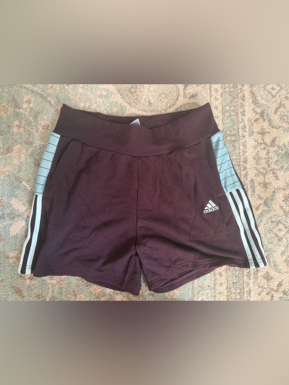 adidas Maroon Drawstring Athletic Shorts